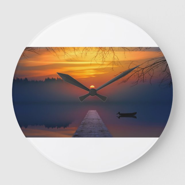 American Sunset (2) Large Clock (Front)