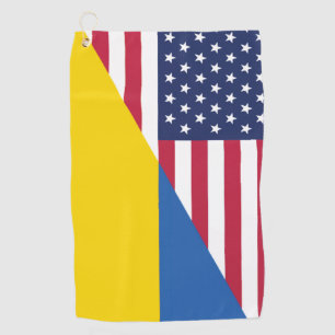 American support towards Ukraine Sherpa Blanket Golf Towel