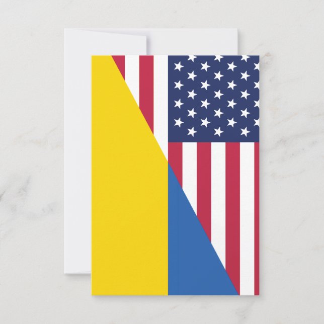 American support towards Ukraine Sherpa Blanket Invitation (Front)