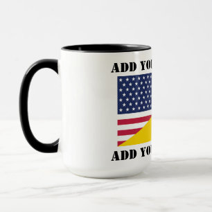 American support towards Ukraine Throw Pillow Mug