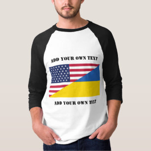 American support towards Ukraine Throw Pillow T-Shirt