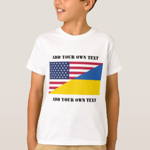 American support towards Ukraine Throw Pillow T-Shirt