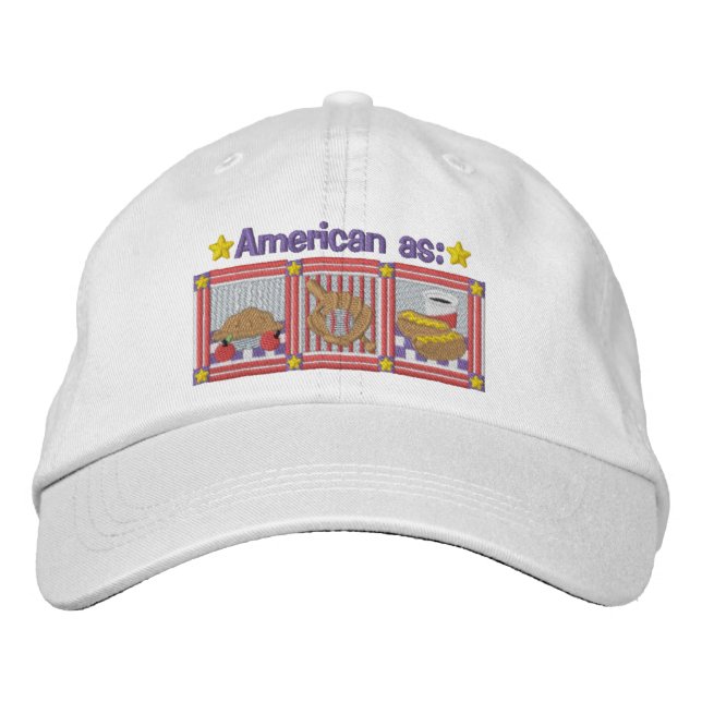 American Symbols and Icons Embroidered Hat (Front)
