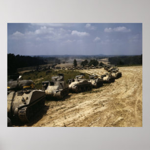 American Tanks Poster