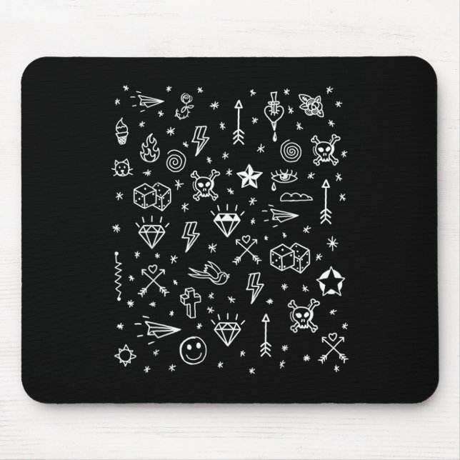American Tattoo Flash, Traditional Tattoo Designs  Mouse Mat (Front)