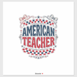 American Teacher Patriotic Vintage Shirt Design_1