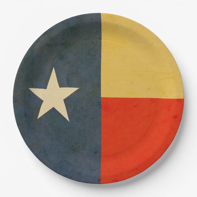 American Texas Paper Plate (Front)