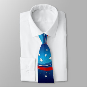 American theme stars & stripes tie