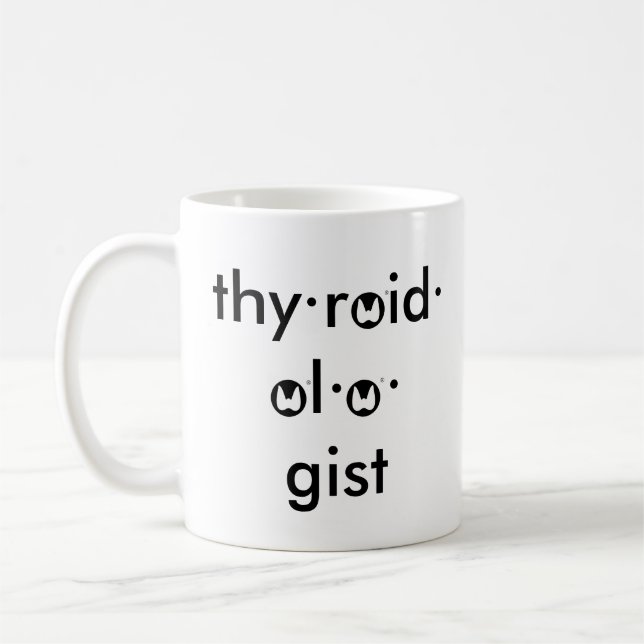 American Thyroid Association Thyroidologist Coffee Mug (Left)