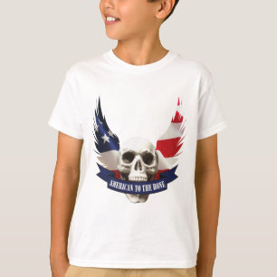 American to the Bone Skull T-Shirt