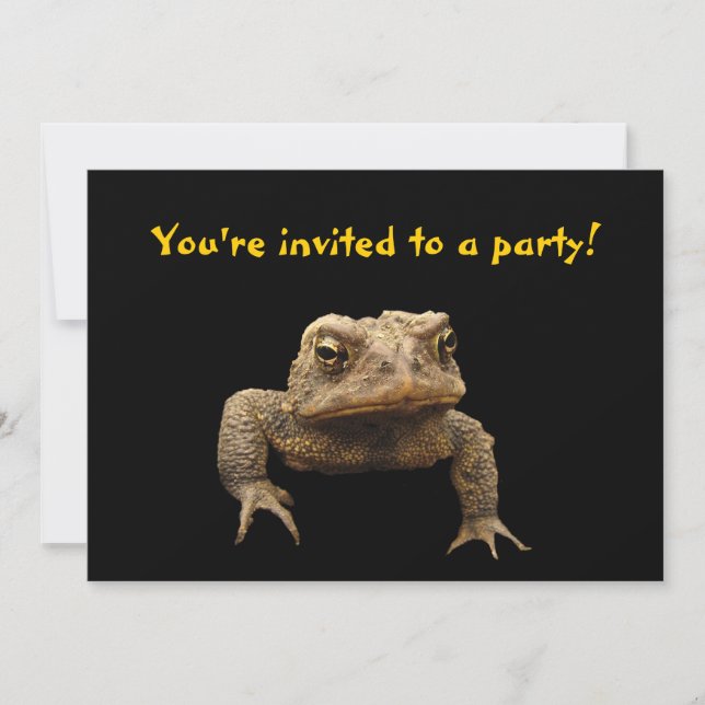American Toad Invitation (Front)