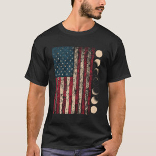 American Total Solar Eclipse Totality Phases Astro T-Shirt