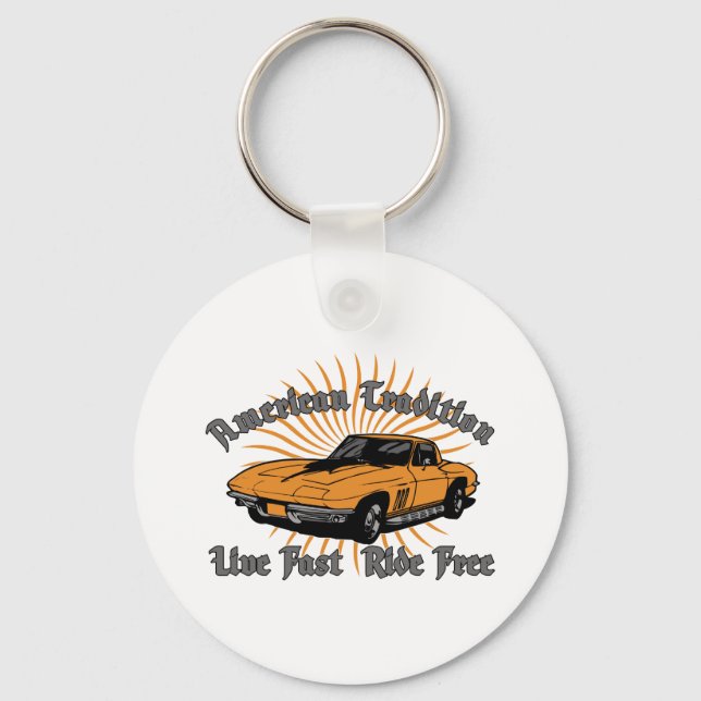 American Tradition Corvette Key Ring (Front)