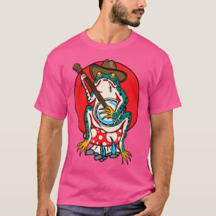 American Traditional Old School Tattoo Flash Frog T-Shirt