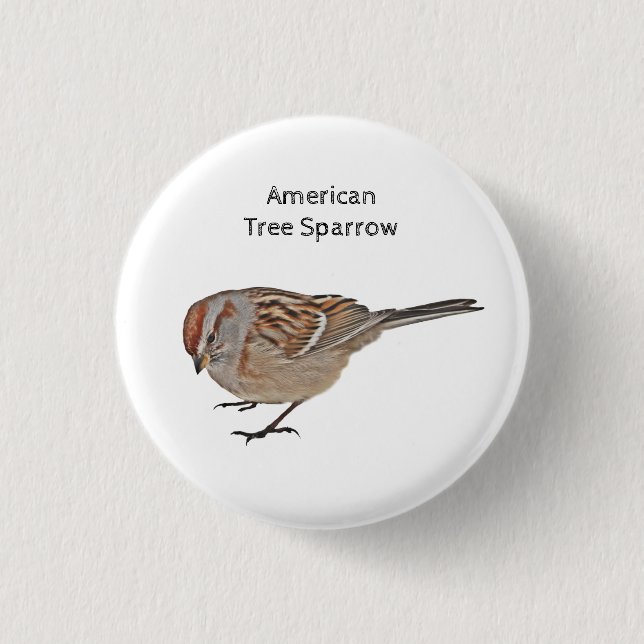 American Tree Sparrow 3 Cm Round Badge (Front)