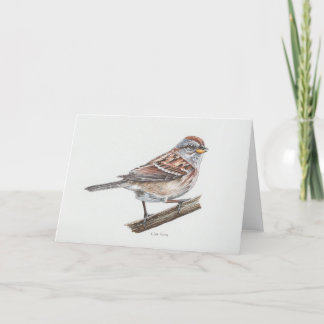 American Tree Sparrow Art Card