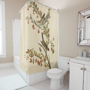 American Tree Sparrow, Audubon's Birds of America Shower Curtain