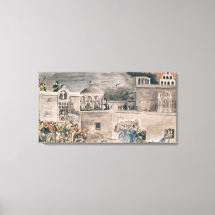 American troops under General Doniphan Canvas Print