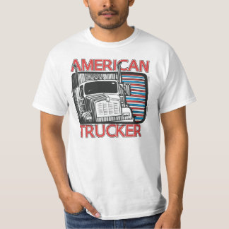 American Trucker T-shirt for American Truck Driver