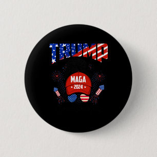 American Trump Girl No Apologies For Men Women 1  6 Cm Round Badge