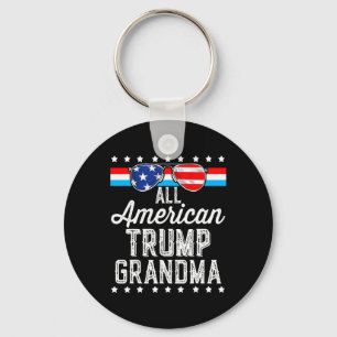 American Trump Grandma American Flag Sungles Trump Key Ring