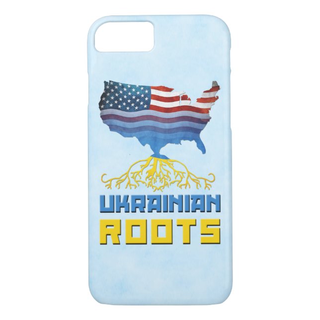 American Ukrainian Roots Phone Case (Back)