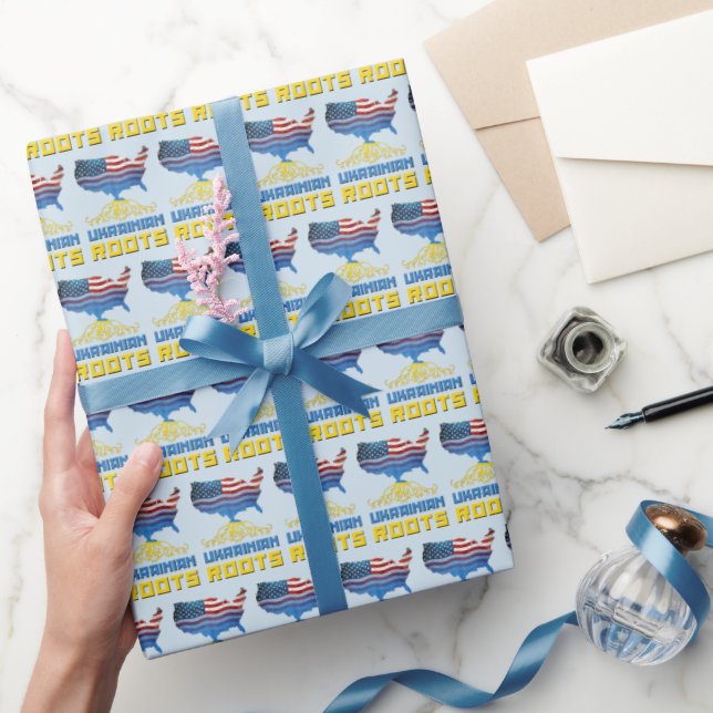 American Ukrainian Roots Wrapping Paper (Gifting)