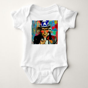 American Uncle Sam Baby Bodysuit