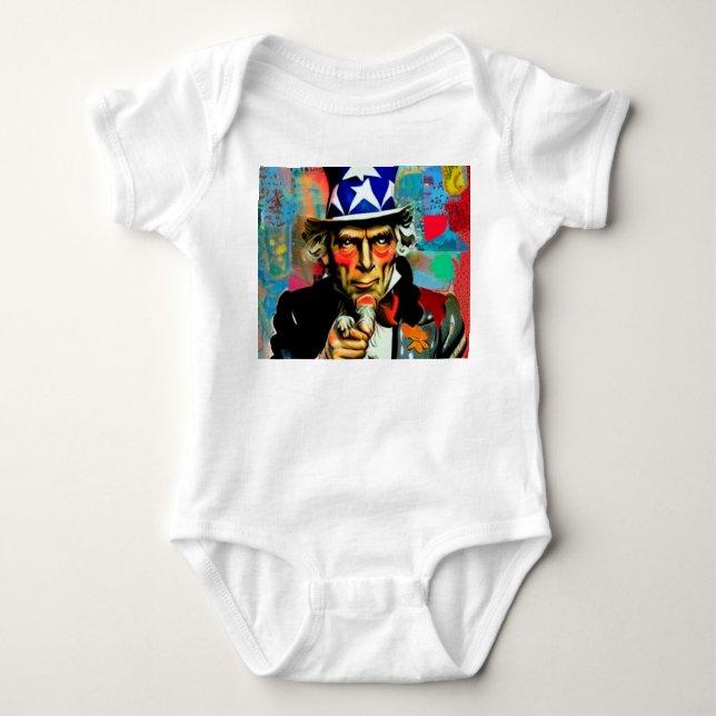 American Uncle Sam Baby Bodysuit (Front)