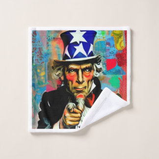 American Uncle Sam Bath Towel Set