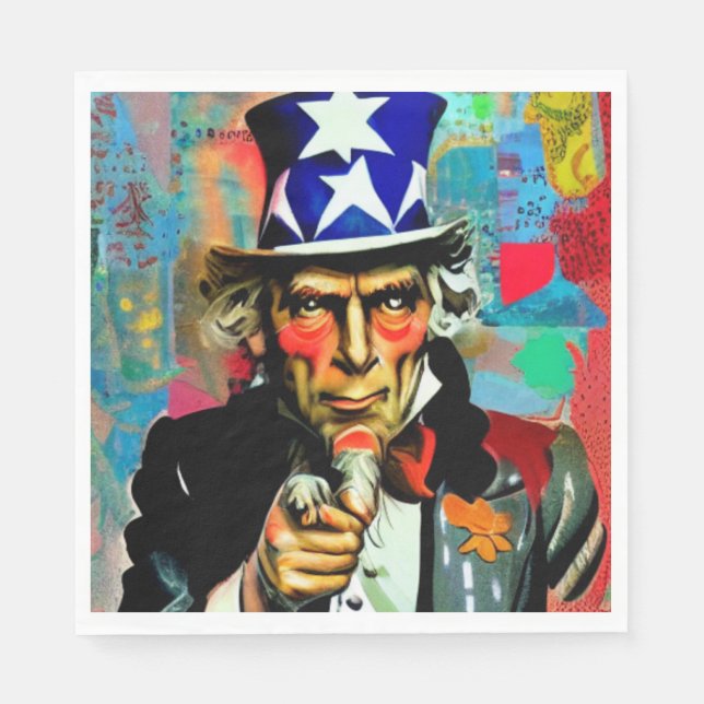 American Uncle Sam Napkin (Front)