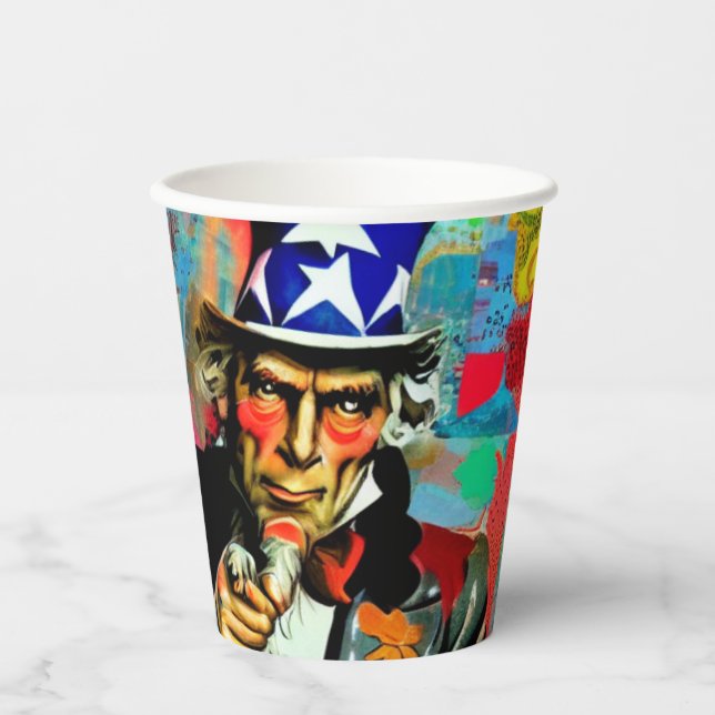 American Uncle Sam Paper Cups (Front)