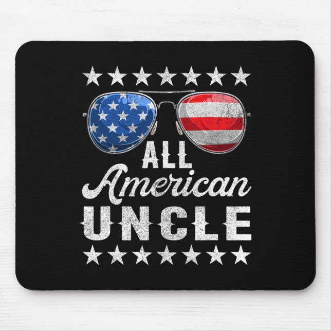 American Uncle Shirt  Mouse Mat (Front)