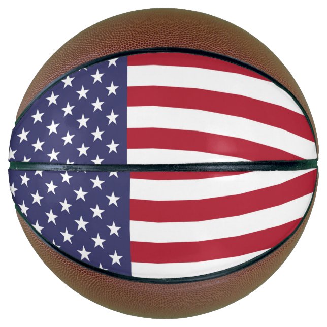 American United States USA Flag Basketball (Front)