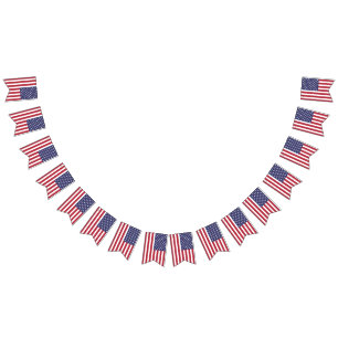 American United States USA Flag Bunting Banner