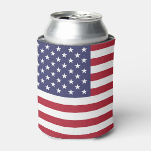 American United States USA Flag Can Cooler