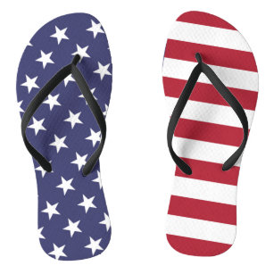 American United States USA Flag Flip Flop