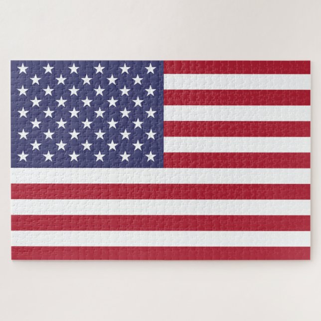 American United States USA Flag Jigsaw Puzzle (Horizontal)