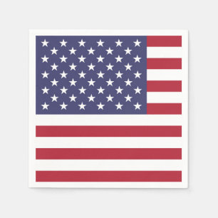 American United States USA Flag Paper Napkin