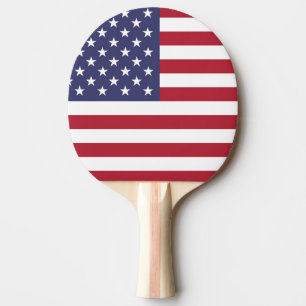 American United States USA Flag Ping Pong Paddle