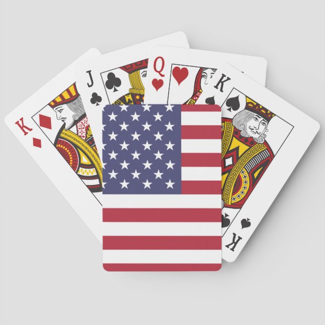 American United States USA Flag Playing Cards (Back)