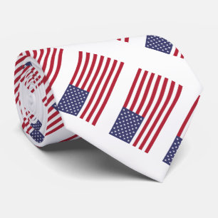 American United States USA Flag Tie