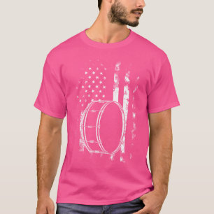 American Us Flag Bass Drum T-Shirt