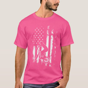 American Us Flag Bmx T-Shirt
