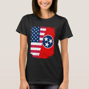 American US Flag TENNESSEE Friendship State Vintag T-Shirt