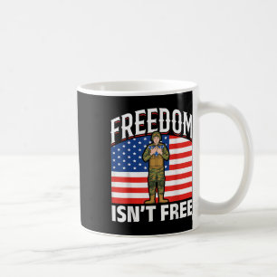 American Us Flag United States Freedom Soldier Mem Coffee Mug
