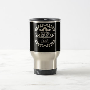 AMERICAN USA 1776 GOD FAMILY COUNTRY FREEDOM TRAVEL MUG