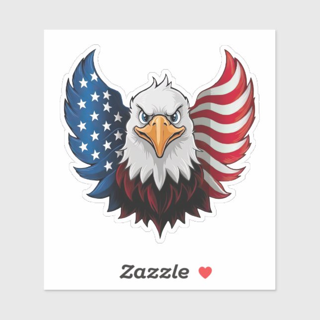 American USA Eagle Flag (Sheet)