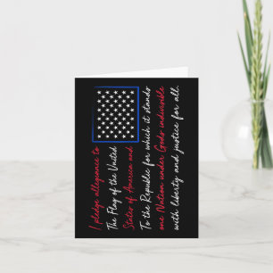 American Usa Flag Lover Memorial Day Veteran Graph Card