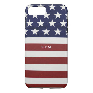 American USA Flag Patriotic July 4th Custom iPhone 8 Plus/7 Plus Case